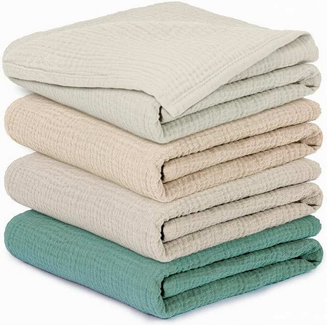 Detalle de IKWOLETI Muselinas Bebe 60x60 algodon