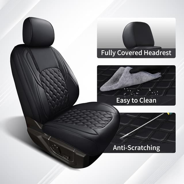 Thumbnail 2 de Huidsaource Tacoma Front Seat Covers Leather