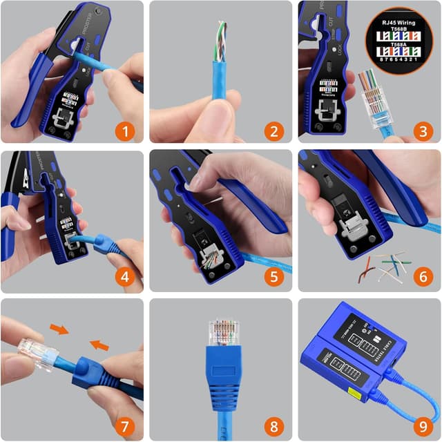 Thumbnail 3 de Proster Pinza Crimpatrice RJ45 Pass Through 🛠