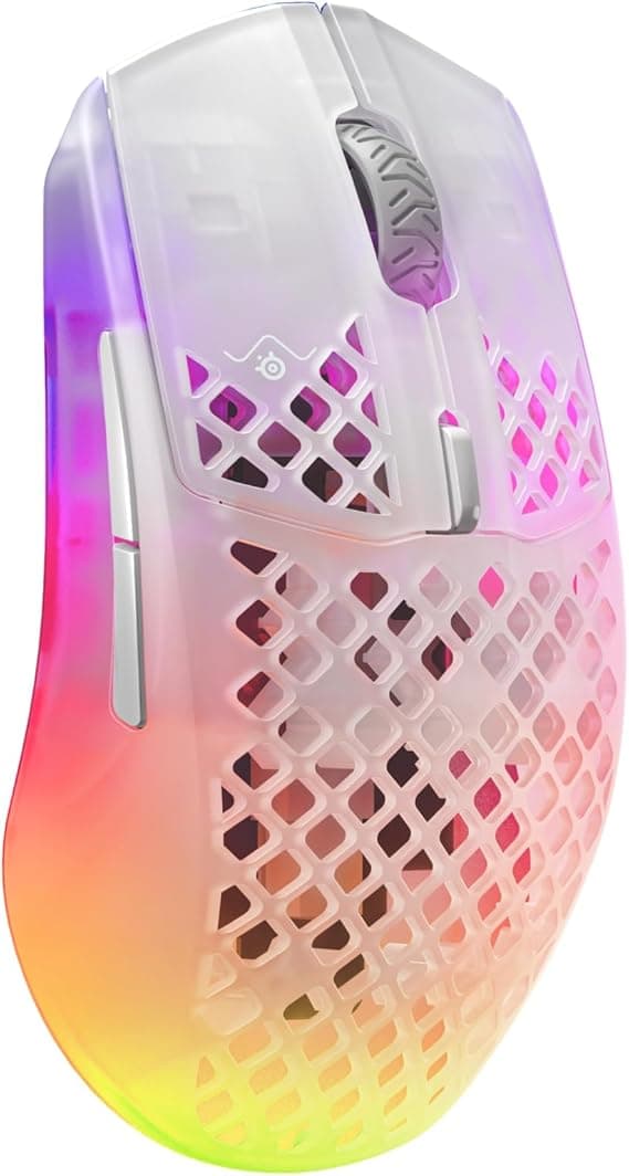 Imagen de SteelSeries Aerox 3 Wireless Ghost - Raton Gaming 18K DPI 🖱️ en OfertitasTOP