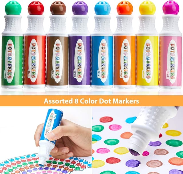 Thumbnail 6 de Ohuhu Bingo dot markers 8 colours 40ml