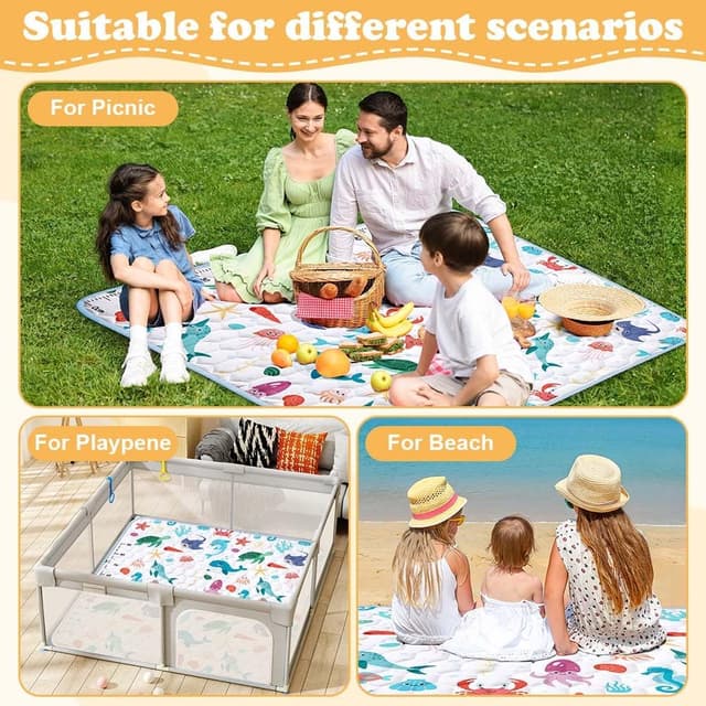 Thumbnail 5 de Aolso Baby Play Mat 127x127cm waterproof