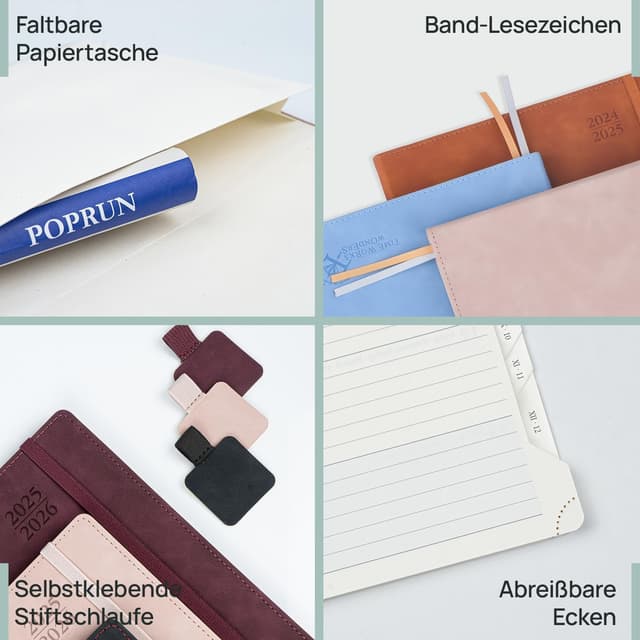 Thumbnail 5 de POPRUN Kalender 2025–2026 A4 Wochenplaner