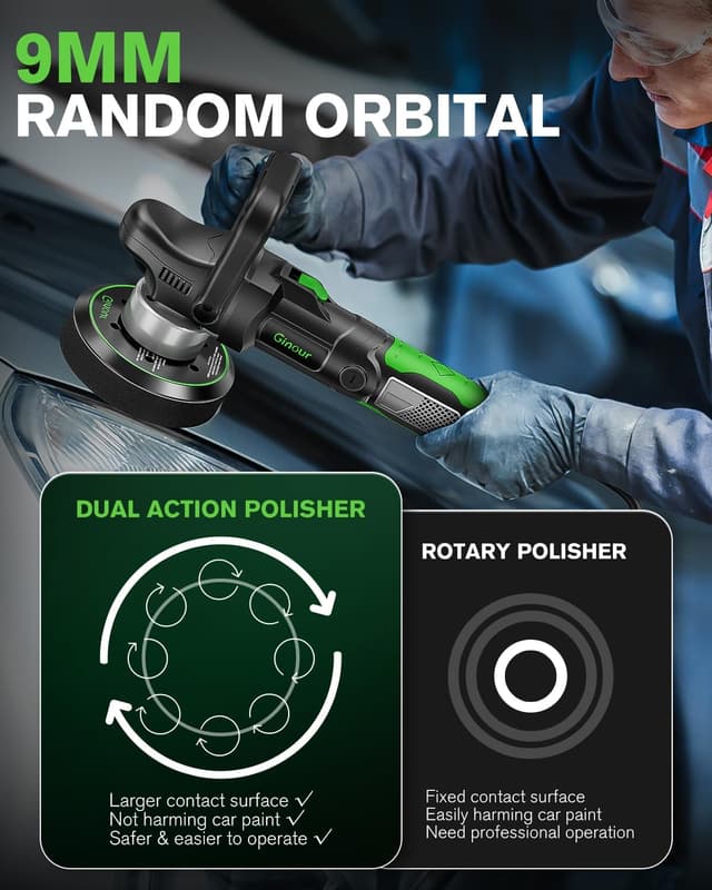 Thumbnail 3 de Ginour 1050W Dual Action Car Polisher 150mm