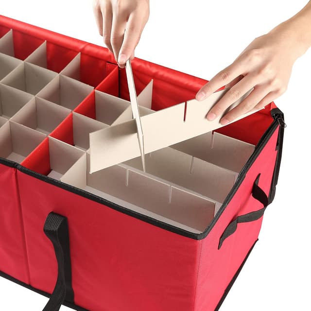 Thumbnail 2 de Sattiyrch Christmas Ornament Storage Box with 128 Slots 🎄