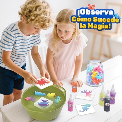 Detalle de Coodoo Aqua Gelz Set: kit DIY de gel de agua mágico con 10 colores y 8 moldes