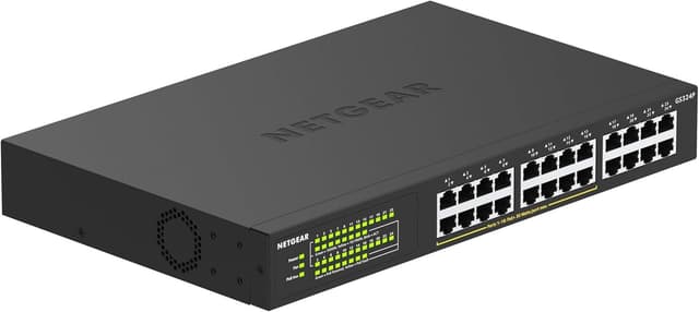 Detalle de Netgear Switch Ethernet 24 ports PoE Gigabit GS324P avec 16 ports PoE (budget 190 W) boîtier métallique