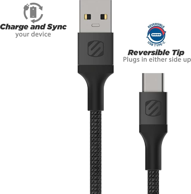 Detalle 2 de Scosche CAB10-SP USB Type-C Cable 10ft 🔌
