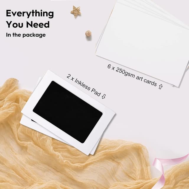Detalle 2 de TATUNER Baby Hand and Footprint Kit inkless paw pads