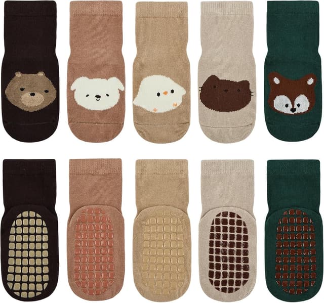 Detalle de Vicloon baby socks with grips, 5 pairs