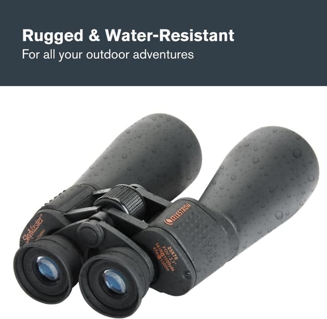 Detalle de Celestron SkyMaster 25x70mm Porro Prism Binoculars (71008) with Multi-Coated Lenses and Carry Case