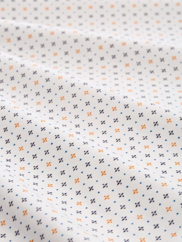 Detalle 2 de TOM TAILOR T-Shirt da uomo a maniche corte con stampa geometrica e logo sul petto