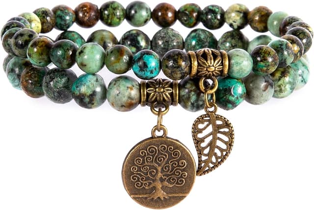 Detalle de Kristall-Chakra-Armbänder Set 3 Größen