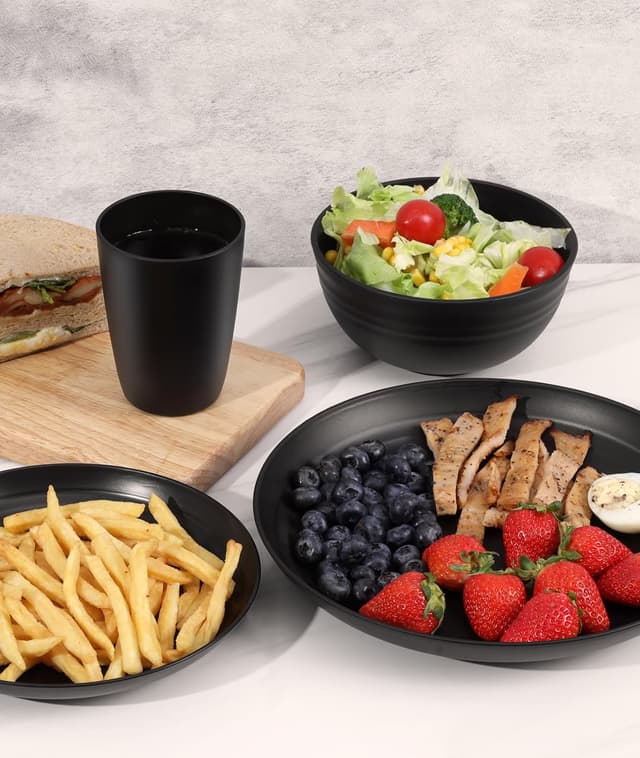 Thumbnail 5 de Quatish 24-Piece Unbreakable Dinnerware Set for 6 🍽