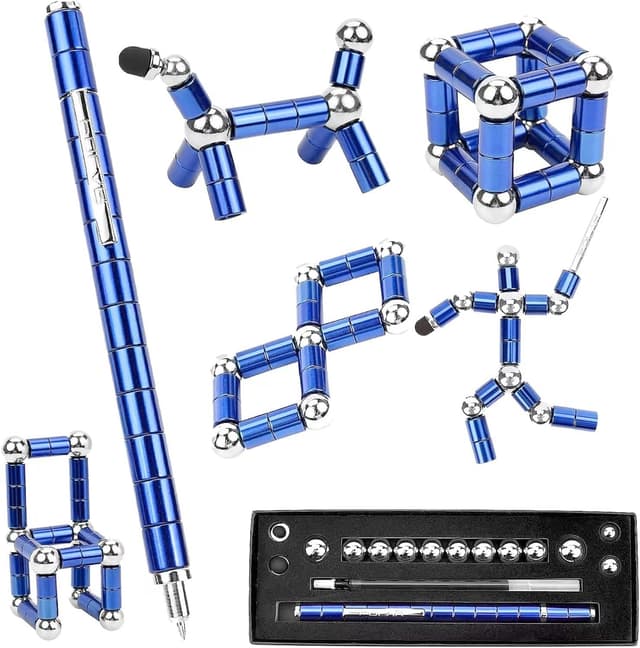 Detalle de Waksox magnetic fidget pen, blue