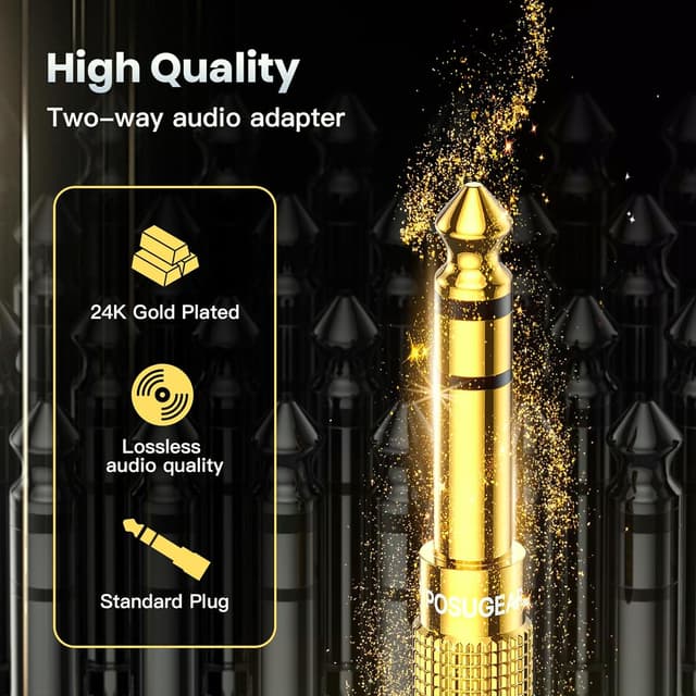 Detalle 2 de POSUGEAR Klinke Adapter 2 Stück