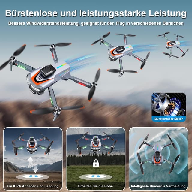 Thumbnail 4 de Drohne mit Kamera 4K 2 Akkus