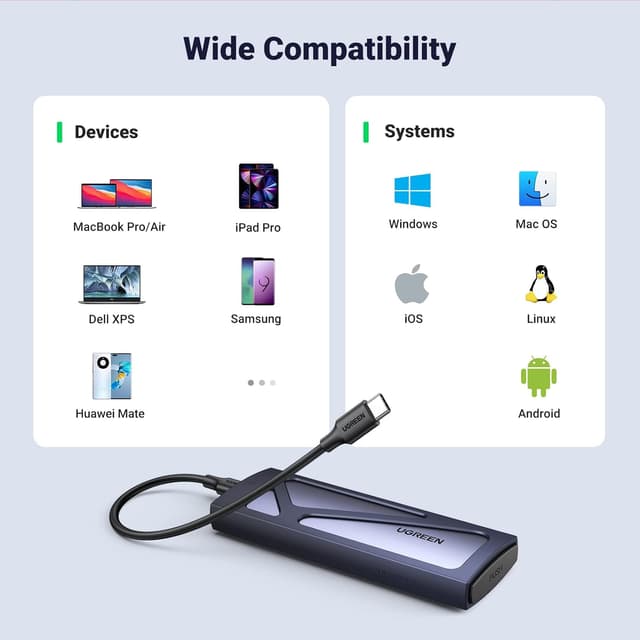Thumbnail 5 de UGREEN M.2 NVMe Enclosure 10Gbps 💾