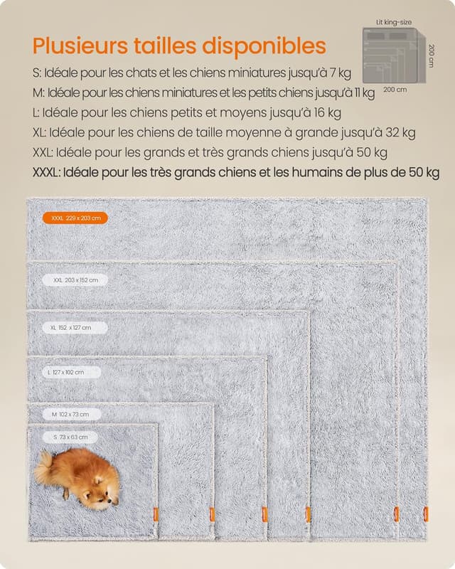 Thumbnail 5 de Feandrea Couverture Chien Hydrofuge 229 x 203 cm