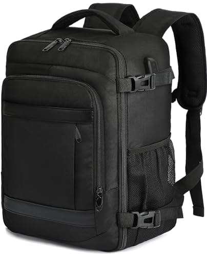 Imagen de KLOSTAIN Mochila Viaje Cabina Avion 45x36X20 para Easyjet 30L Mochila Cabina Equipaje de Mano Bolso Mochilas Hombre para Portatil de 14 Pulgadas Mochila de Viaje Escuela Trabajo Negro en OfertitasTOP
