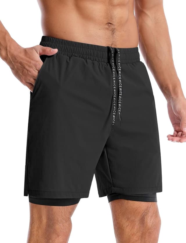 Thumbnail 4 de Aolesy Men's 7" Running Shorts with Pockets
