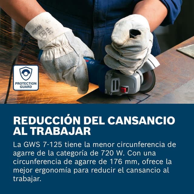 Thumbnail 1 de Bosch Professional GWS 7-125 Amoladora Angular 720W ⚙