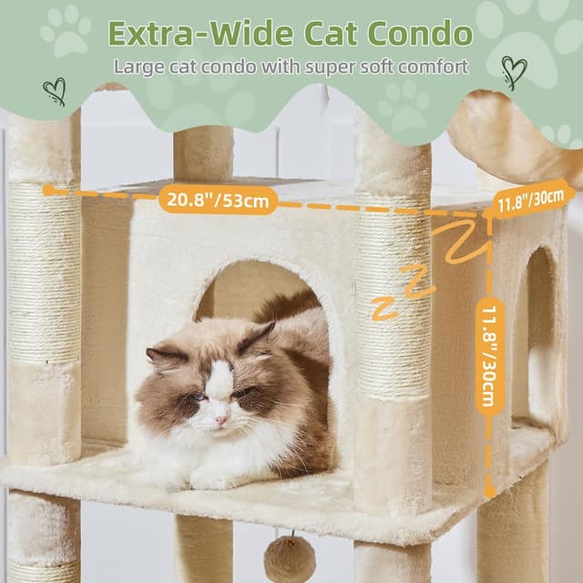 Detalle de Taoqimiao Cat Tree 180cm for big cats