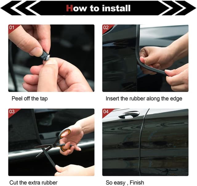 Detalle 1 de Door Edge Protector 20M grey rubber trim