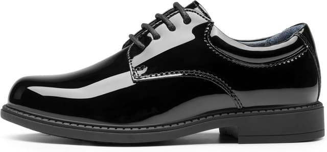 Detalle de Bruno Marc Boy’s Classic Oxford Dress Shoes (Toddler/Little Kid/Big Kid) — cushioned, breathable oxfords
