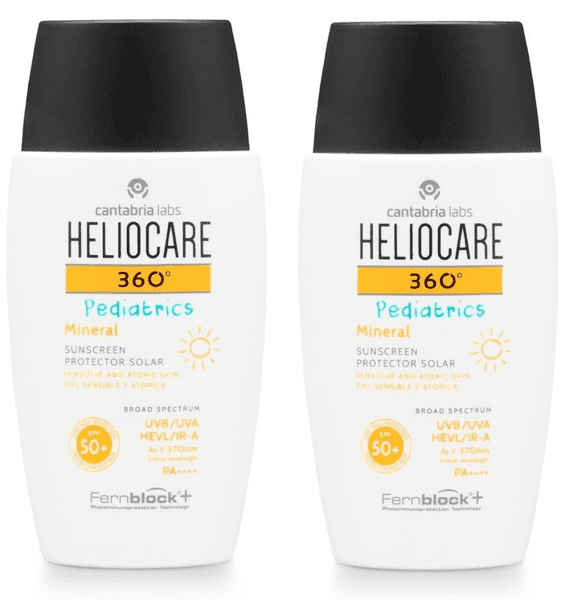 Detalle de Heliocare 360 Pediatrics Protector solar SPF50+ 2x50 ml