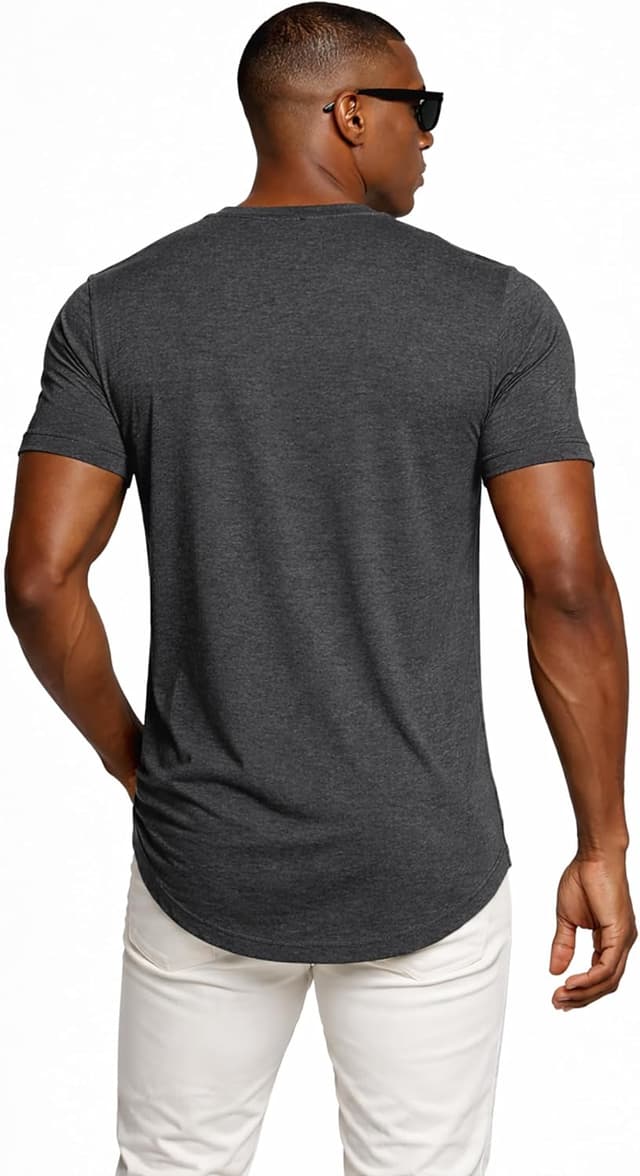 Detalle 2 de Leif Nelson T-shirt homme col rond LN-8281