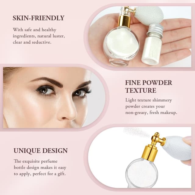 Detalle 2 de AOOWU Spray Purpurina Corporal ✨ Maquillaje Festival