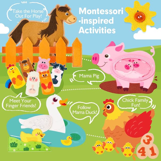 Thumbnail 2 de hahaland Montessori Busy Book 15-in-1