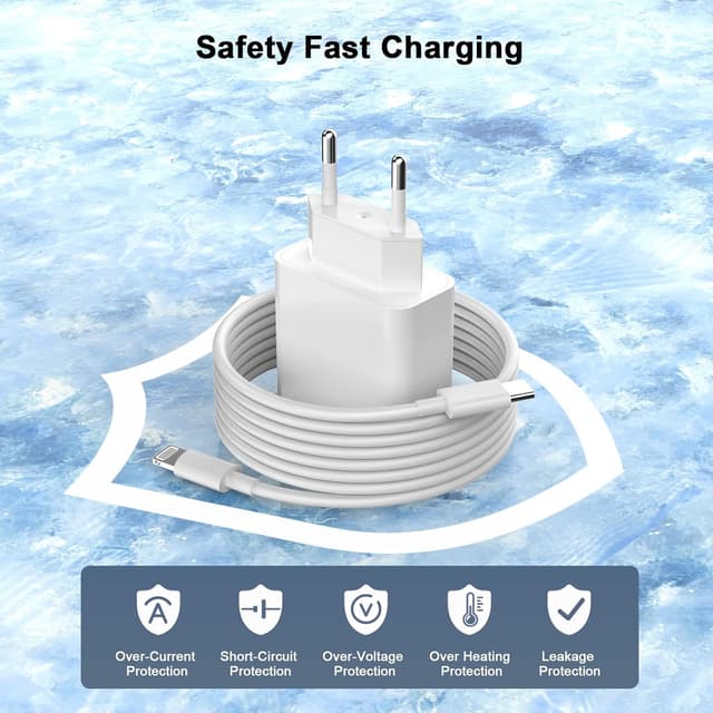 Thumbnail 6 de Chargeur Rapide iPhone 14/13 Pro Max 4-Pack USB‑C PD 20W Apple MFi (câbles Lightning 2 m)