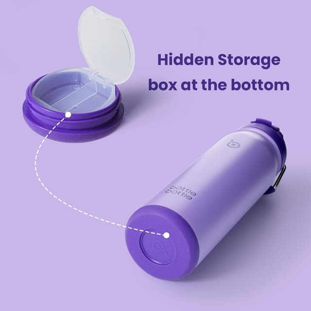 Detalle de Insulated water bottle 700ml Straw lid