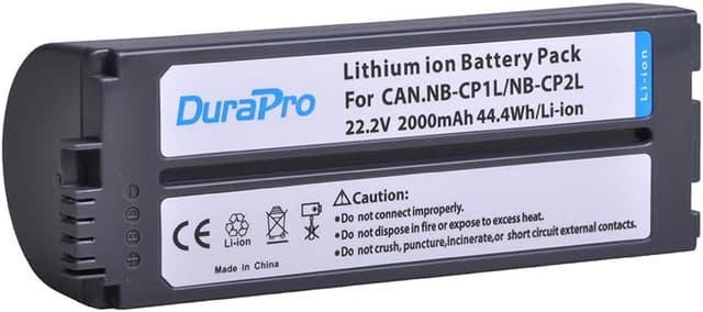 Detalle de DuraPro NB-CP2L Akku mit 2000 mAh für Canon SELPHY (kompatibel zu NB-CP1L / NB-CP2L)