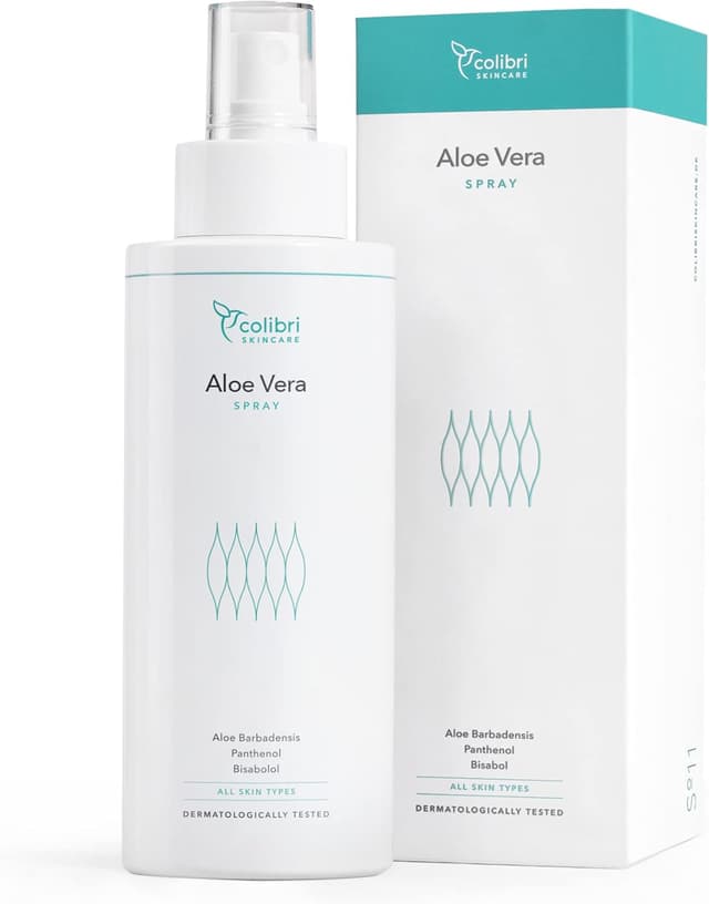 Detalle de Colibri Skincare Aloe Vera Spray 250 ml : un spray apaisant pour peau et cuir chevelu