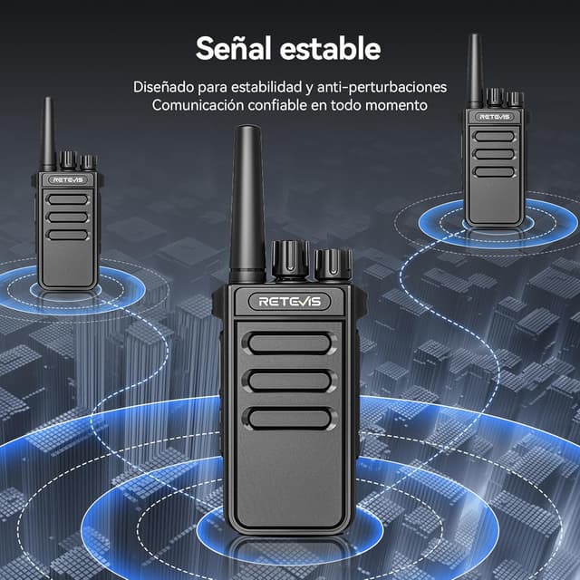 Thumbnail 2 de Retevis MateTalk P64 Walkie Talkie 12 h batería