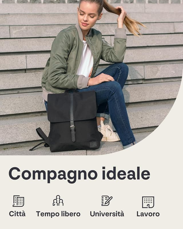 Thumbnail 6 de Johnny Urban Mia zaino donna piccolo da viaggio e lavoro con porta PC 16" e tessuto idrorepellente (7 litri)