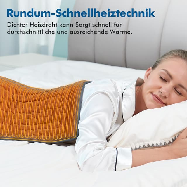 Detalle 2 de Mowend elektrisches Heizkissen (50 x 60 cm) mit Abschaltautomatik und 6 Heizstufen