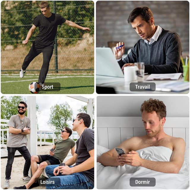 Detalle 2 de ZAKASA Bambou Boxers Homme en lot de 6 – sous-vêtements boxers ajustés, poche 3D, sans étiquette