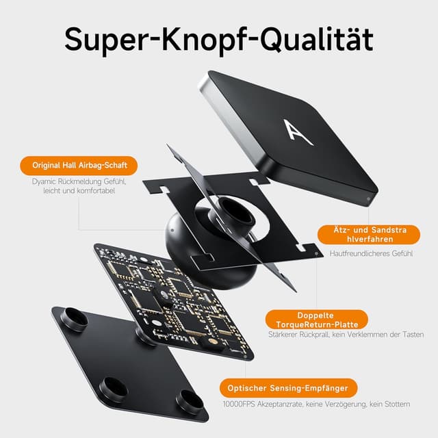 Thumbnail 3 de nimin Tastaturhülle für iPad Pro 13" QWERTZ – Multi‑Touch-Trackpad