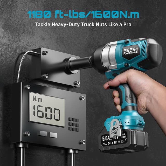 Thumbnail 1 de Seesii WH810 18V Impact Wrench 1180 Ft-lbs