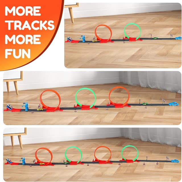 Detalle 1 de Havnidy circuit looping auto enfants 360°