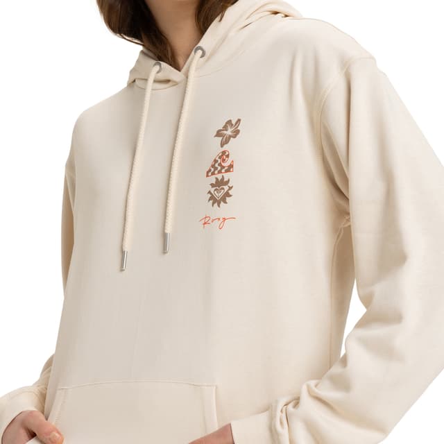Detalle 2 de Roxy Surf Stoked Sudadera con capucha de mujer en algodón y poliéster