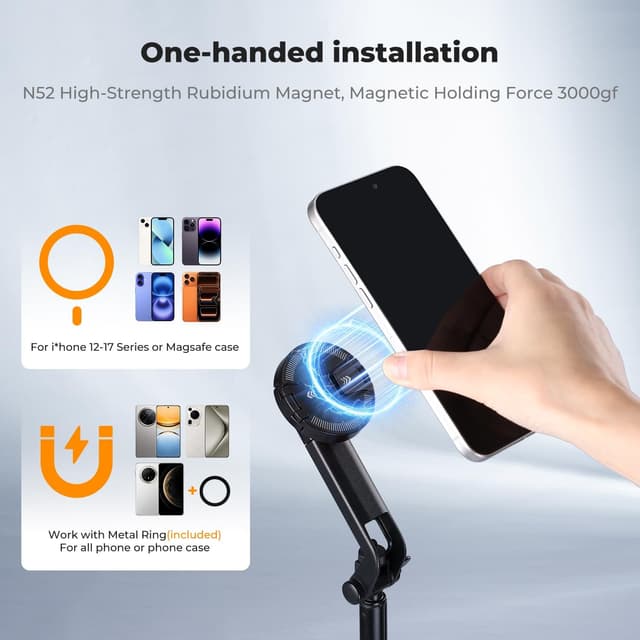 Detalle 2 de K&F CONCEPT Popod 72" Phone Tripod with Remote