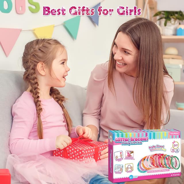 Detalle de Fairy Maker bracelet kit 12 tubes glitter