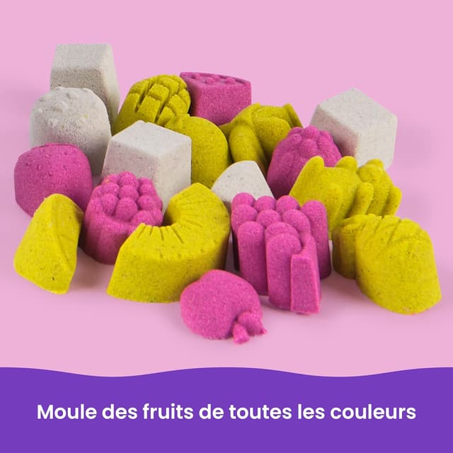 Detalle de Kinetic Sand Sable Magique La Fabrique Smoothies 396 g + 9 accessoires