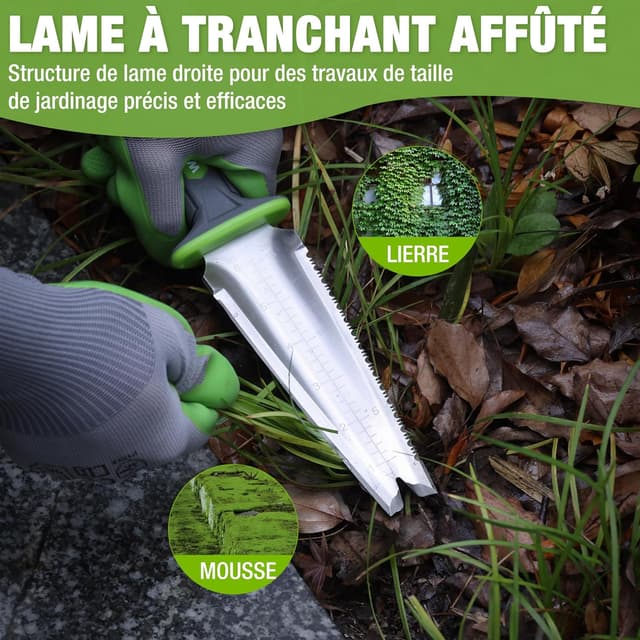 Detalle 1 de WORKPRO couteau de jardin multifonction denté