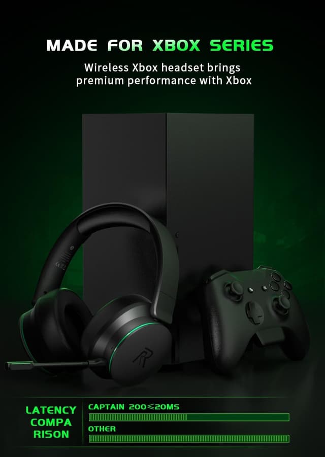 Thumbnail 5 de RYR Captain 200 Wireless Gaming Headset 45h